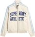 Superdry Athletic Essentials Applique Losse Zip Track Top Dames Turtledove Cream