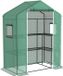 Outsunny Tuinkas Polyethyleen 140x73x190cm Groen