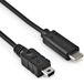 Allteq USB C naar Mini-USB B Kabel 3m Zwart