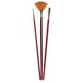Rayher Hobby penselenset, gesorteerd, FSC 100%, synthetisch, bruin, 4 x 0,6 x 0,09 cm