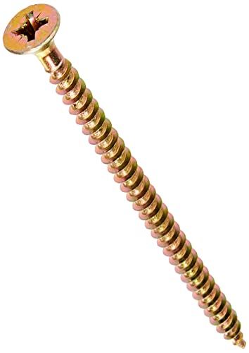ForgeFix Multifunctionele schroeven - 5,0 x 80 mm - Zinkgeel gepassiveerd - 100 stuks