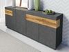 Buffet SILAC 4 portes 2 tiroirs matera/chêne wotan