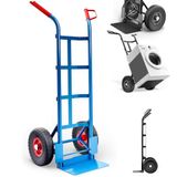 Handwagen Bagagerek Max Capaciteit 200 kg Staal Met Luchtwielen | Hand Trolley Opbergtas Houder voor Transportkrat