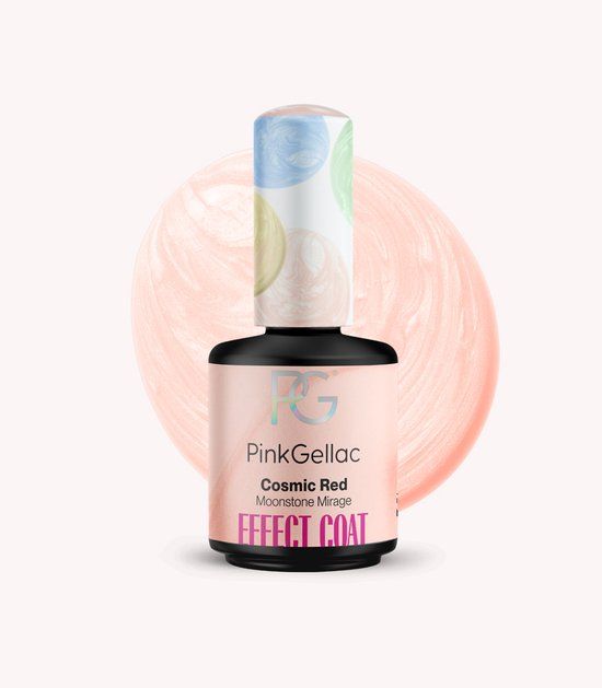 Pink Gellac Gellak Effect Coat - Cosmic Red 15ml
