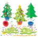 Baker Ross Kerstboomset (4 stuks) voor kinderen, om te knutselen en te decoreren.