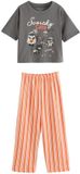 Next - Meisjes - Halloween pyjama met wijde pijpen - Grijs