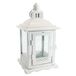 Witte decoratieve lantaarn van metaal 94103 tuindecoratie huis party uitrusting bruiloft