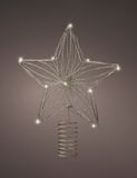 Decoris Kerst Ster Piek - LED Verlichting - Steady - Warm Wit - H25 cm