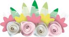 Amscan Bloemenhaarband Dames Vilt Roze/groen One-size 4 Stuks