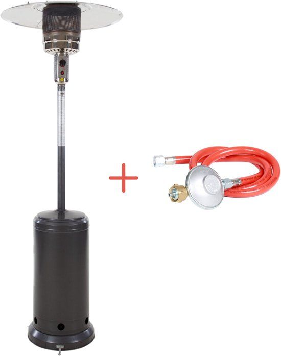 Sunred Sargas - Gas Terrasverwarmer - Grijs - 14000W - Staand Model