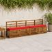 vidaXL - Bankkussen - VUGHT - Rood - 120 x 30 x 5 cm