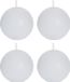 Spaas Rustieke Bolkaars Wit 4 stuks D8 cm 24 branduren