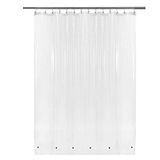 Transparante douchegordijnvoering 203 x 188 cm met haken en magneten