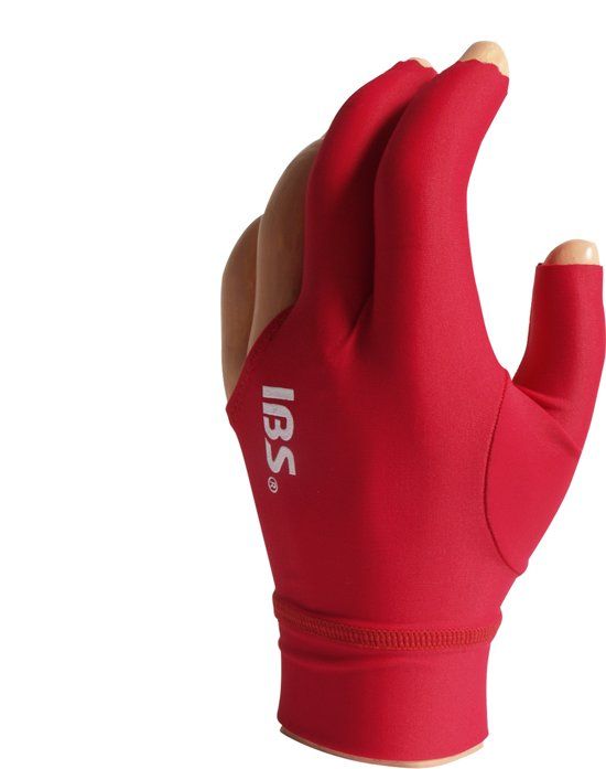 I.B.S. IBS biljarthandschoen Pro helder rood one size