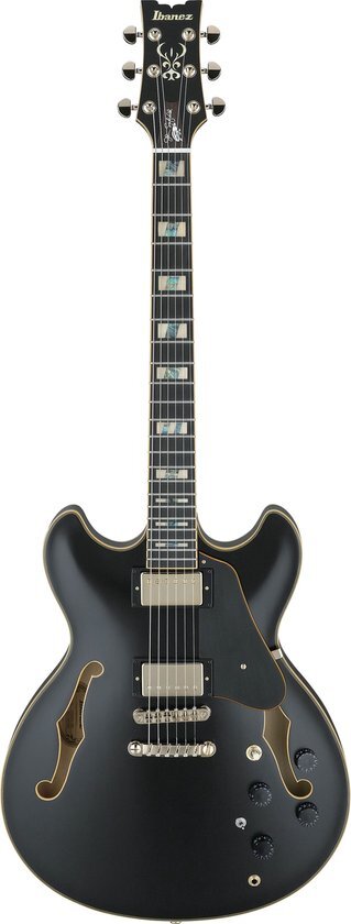 Ibanez Semi Hollow modellen - John Scofield JSM20-BKL Black Low Gloss