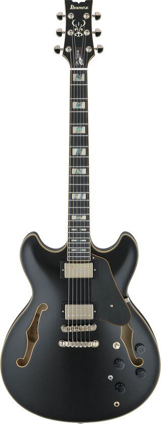Ibanez JSM20-BKL John Scofield Signature Semi-Acoustic Guitar - Black Low Gloss