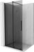 Mexen Velar paroi de douche coulissant Walk-in 75 x 200 cm, graphite 8 mm, noir