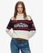 Superdry Pull à col roulé Après-ski Blanc Taille : 44