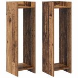 vidaXL Plantenstandaard 2 stuks Oud hout 30 x 30 x 100 cm Bewerkt hout