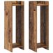 vidaXL Plantenstandaard 2 stuks Oud hout 30 x 30 x 100 cm Bewerkt hout