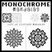 Monochrome Mandalas: Livre de coloriage pour adultes