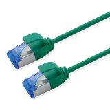 ROLINE Patchkabel Kat.6A (Class EA) S/FTP (PiMF), LSOH, PoE, groen, 7 m