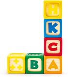 Hape ABC Bouwblokken – 10 Houten Blokken met Letters en Cijfers voor Baby's vanaf 6 Maanden