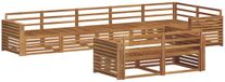 vidaXL Naturel Massief Acacia Hout 8-zits Loungeset Bank