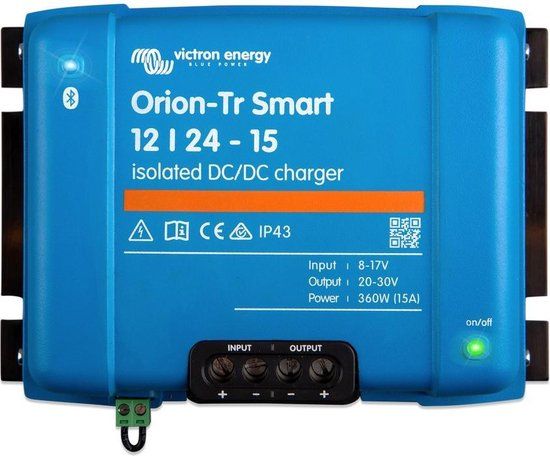 Victron Orion-Tr Smart 12/24-15A (360W) isolated - 24V DC-DC converter