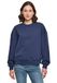 Build your Brand Ladies Oversized Crewneck Sweatshirt BY212 - Light Navy - XS