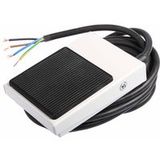 Rs Pro - Commutateur à pédale métallique à actionnement momentané, 1RT 3 A 250V IPX2 (Prix pour 1)