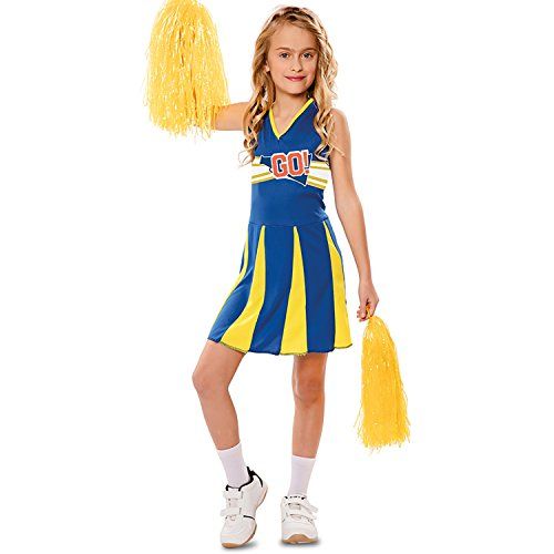 Eurocarnavales Kinderkostuum Cheerleader Blue Arrow 5-12 jaar