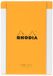 RHODIA 194044C - Memoblok N°11 Oranje - A7-7,5 x 11,5 cm - Gelijnd - 240 Afscheurbare Vellen 80 g/m² - Praktisch en Compact - Collectie Rhodiatime