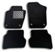 Vloermatten Seat Vloermatten voor Seat Ibiza 6J 2008-2017 Fix rond, precies passend, antislip, hakbeschermers van pvc, fixeeranker
