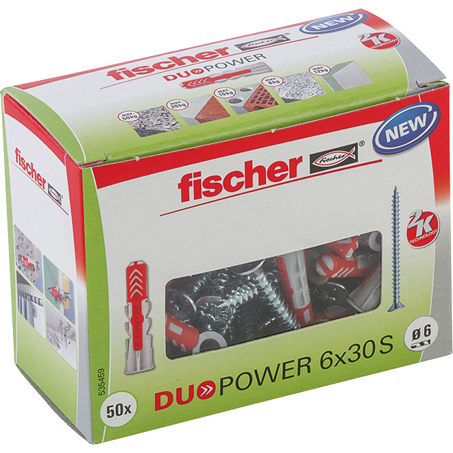Fischer DUOPOWER 6x30 S LD met schroef