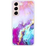 Samsung Bedrukt siliconen hoesje compatibel met Galaxy S22 Colorful