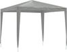 vidaXL Partytent 250 x 250 x 240 cm Lichtgrijs PE en staal