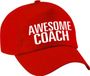 Bellatio Decorations Petje - Baseballcap - Rood - Polyester - Unisex - Sport