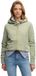 Superdry Essential Logo halfgeborstelde hoodie met rits Dames Dusty Sage XXS