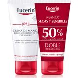 Eucerin® Crème pour les mains peau sensible 2x75ml