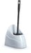 PlasticForte Toiletborstel - wc-borstel - met houder - 45 cm - wit/zwart - Kunststof