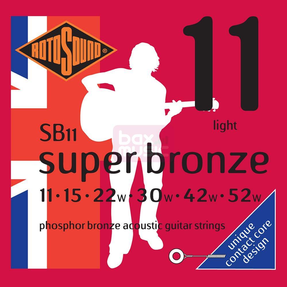 Rotosound SB11 Super Bronze set gitaarsnaren 011 - 052