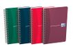 OXFORD 10 Essentials cahier, 11 x 17 cm, petit carreaux, 180 pages, reliure spirale, couverture carte, couleurs assorties
