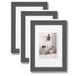 Walther Design Home Ho015D3 Fotolijsten, Grijs, 10 X 15 Cm, Houten Frame, Verpakking Van 3