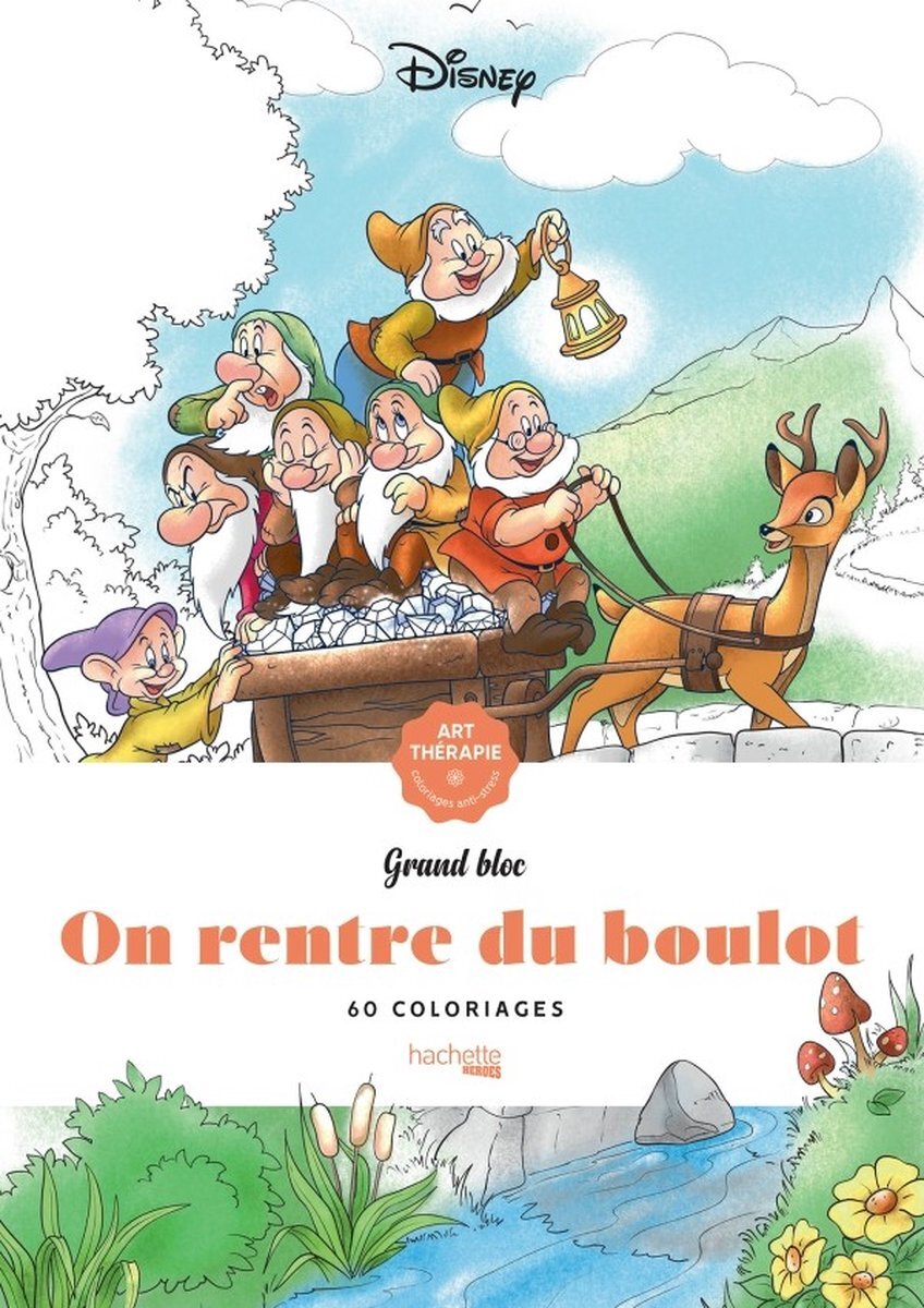 hachette heroes Grand Bloc Disney On rentre du boulot - Kleurboek voor volwassenen