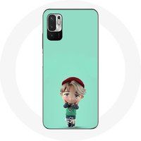 Maniacase Etui voor Xiaomi Redmi Note 10 5G BTS TinyTAN Animatie Jimin