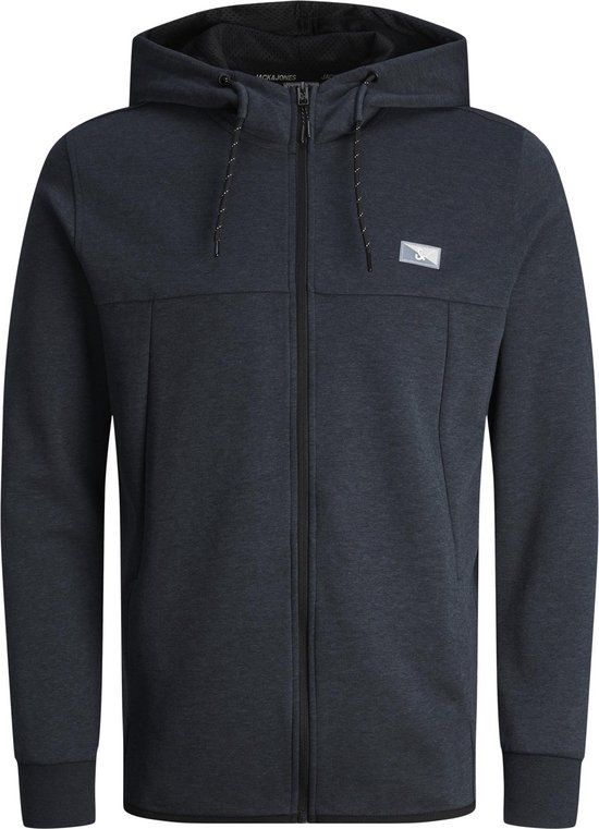 JACK&JONES JCOAIR SWEAT ZIP HOOD NOOS - Heren Trui - XL - Dark Navy;Melange