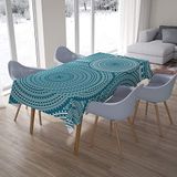 Bonamaison Tafelkleed, Anti-Mold, Sneldrogend, Waterdicht, 100% Polyester Tafellaken, 140cm x 200cm - Ontworpen en Vervaardigd in Turkije