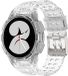 Strap-it Bracelet de montre connectée en silicone - Convient aux peaux sensibles pour Samsung Galaxy Watch 4 40mm - Transparent