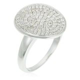 Orphelia Silver 925 Zr-3516;52 Ring Ovalino Micro Pavé Zirconium Maat 52